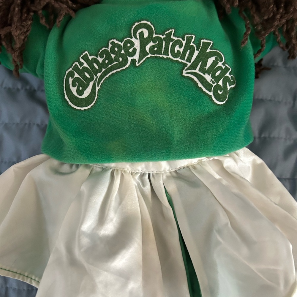 Cabbage Patch Kids Brown-Haired Doll Cheerleader outfit-1st edition Hasbro - Picture 4 of 9